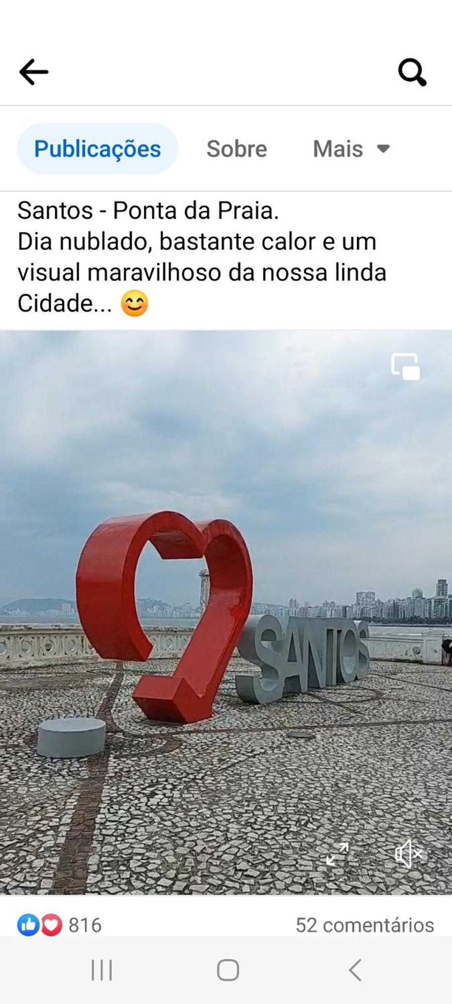 Vista Mar Na Praia Do Gonzaga Santos  Eksteriør bilde