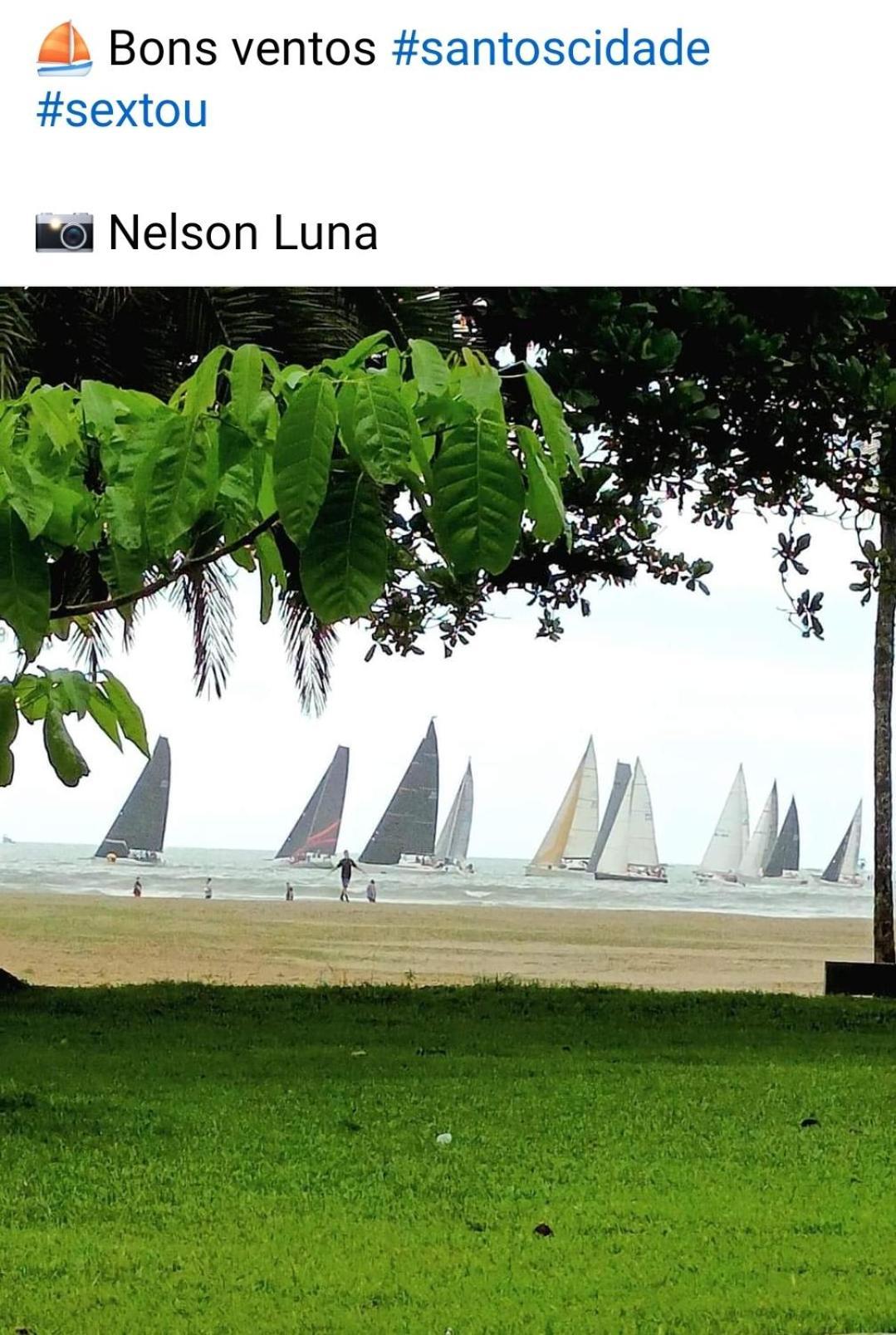 Vista Mar Na Praia Do Gonzaga Santos  Eksteriør bilde